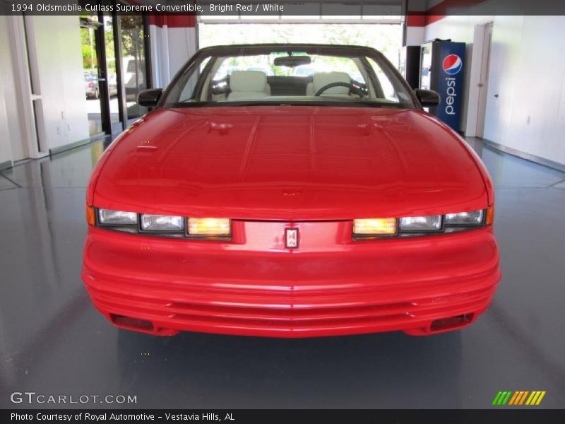 Bright Red / White 1994 Oldsmobile Cutlass Supreme Convertible