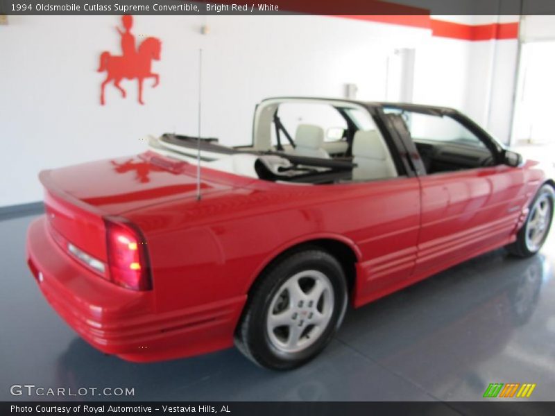 Bright Red / White 1994 Oldsmobile Cutlass Supreme Convertible