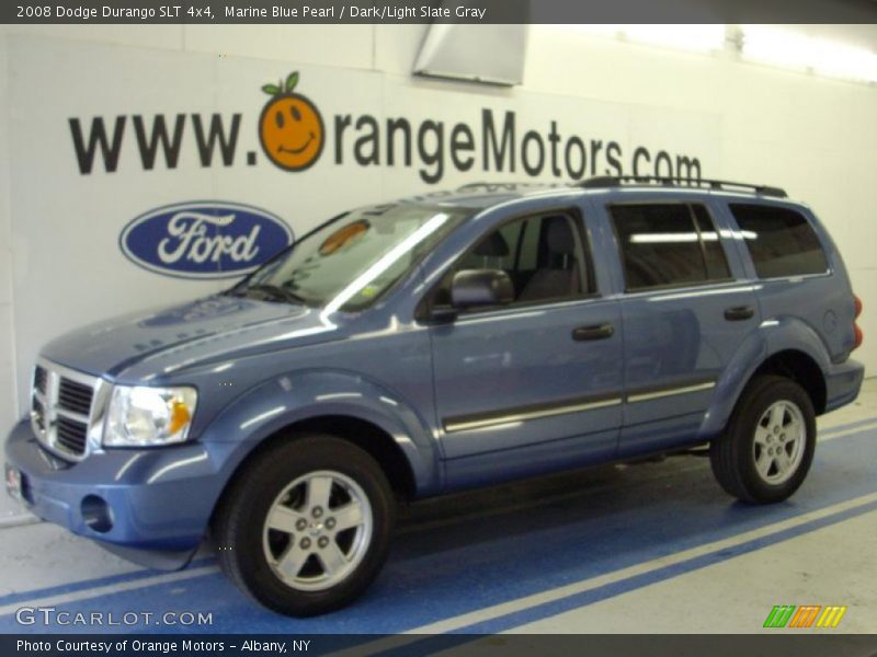 Marine Blue Pearl / Dark/Light Slate Gray 2008 Dodge Durango SLT 4x4
