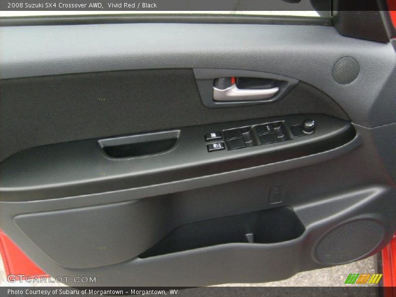 Vivid Red / Black 2008 Suzuki SX4 Crossover AWD