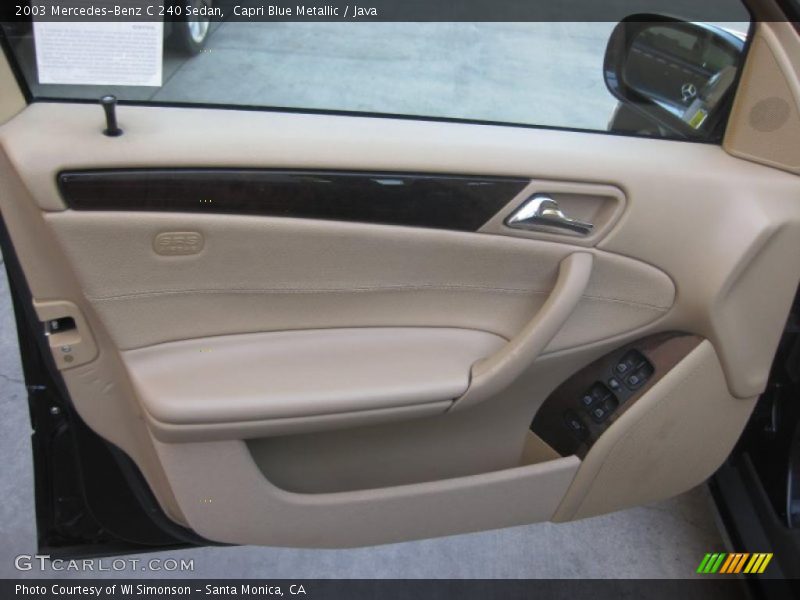 Capri Blue Metallic / Java 2003 Mercedes-Benz C 240 Sedan