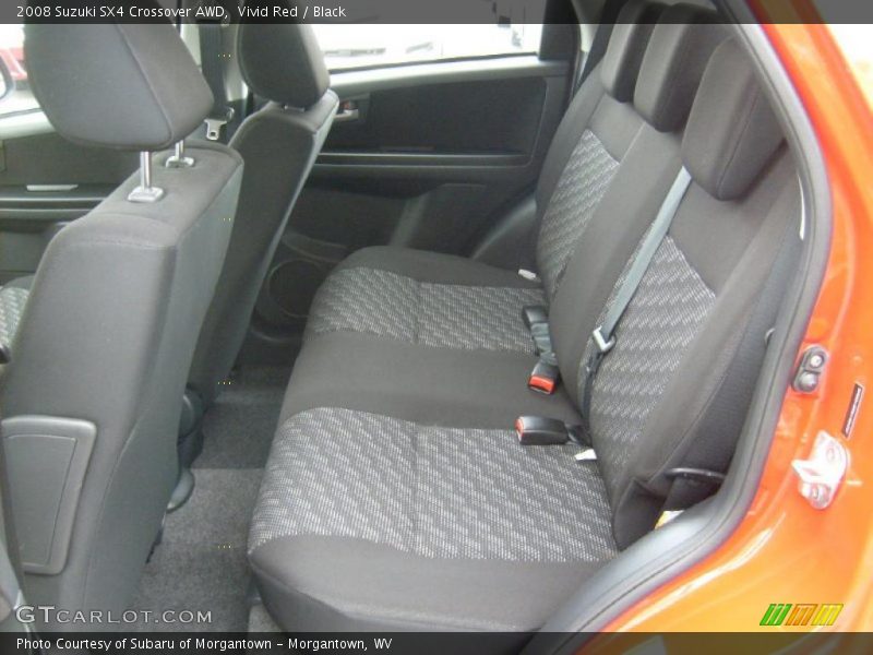 Vivid Red / Black 2008 Suzuki SX4 Crossover AWD