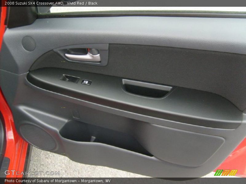 Vivid Red / Black 2008 Suzuki SX4 Crossover AWD