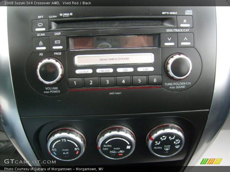 Vivid Red / Black 2008 Suzuki SX4 Crossover AWD