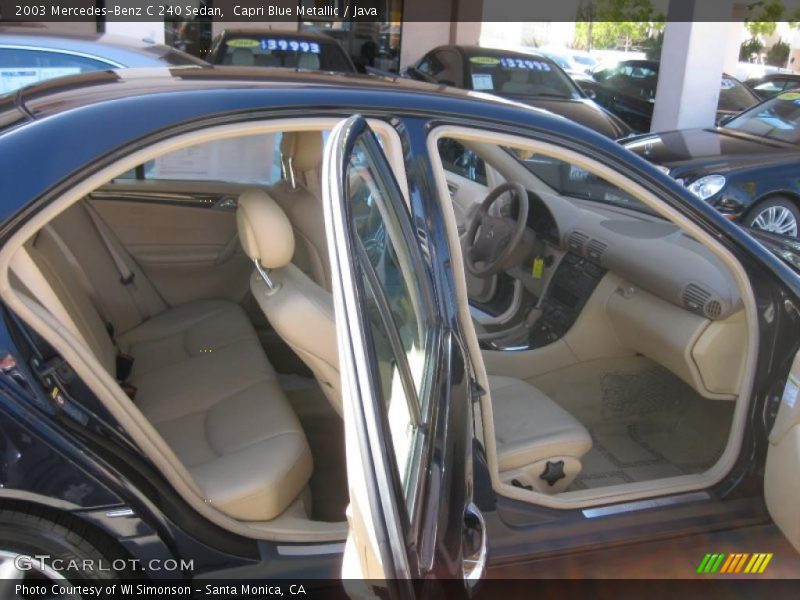 Capri Blue Metallic / Java 2003 Mercedes-Benz C 240 Sedan