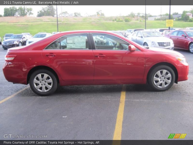 Barcelona Red Metallic / Ash 2011 Toyota Camry LE