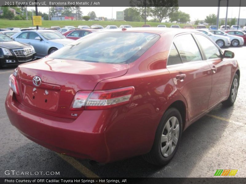 Barcelona Red Metallic / Ash 2011 Toyota Camry LE
