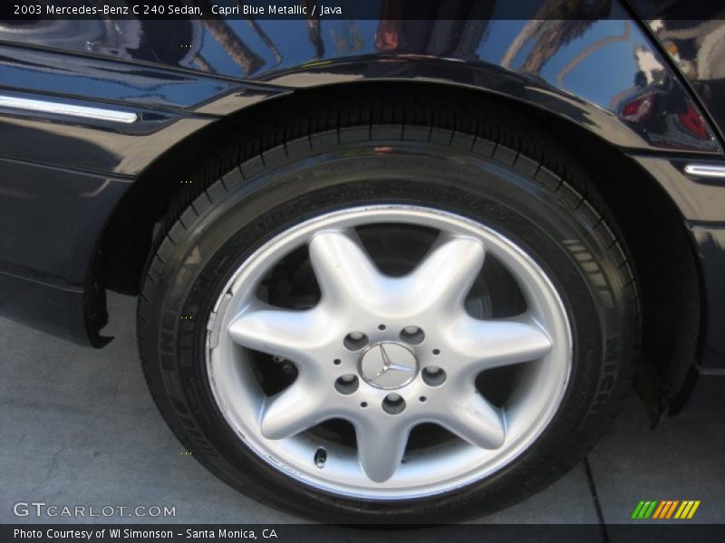 Capri Blue Metallic / Java 2003 Mercedes-Benz C 240 Sedan