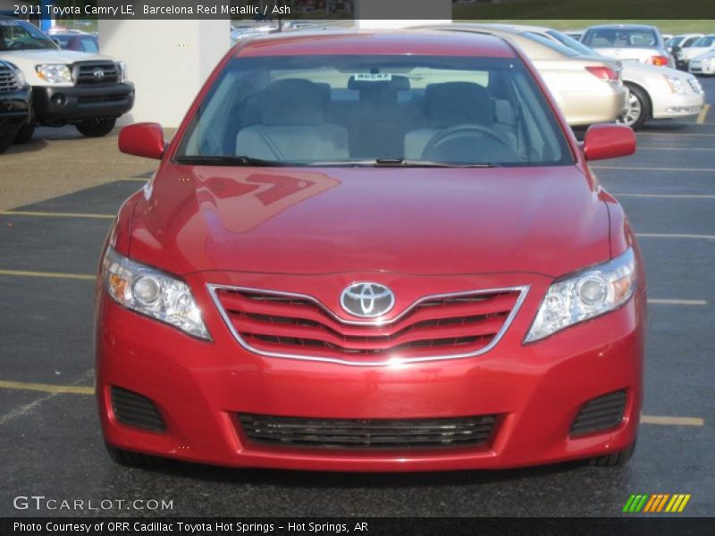 Barcelona Red Metallic / Ash 2011 Toyota Camry LE