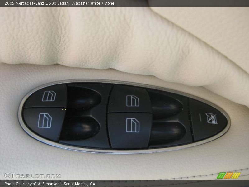 Alabaster White / Stone 2005 Mercedes-Benz E 500 Sedan