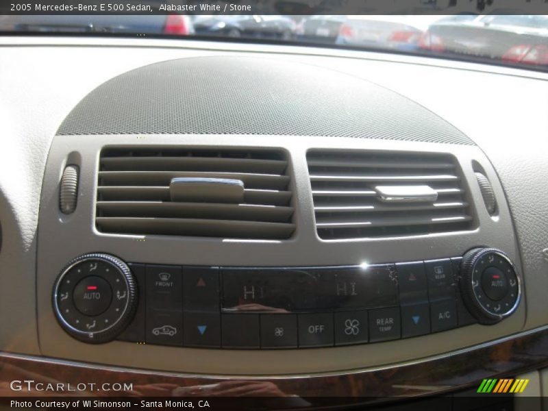 Alabaster White / Stone 2005 Mercedes-Benz E 500 Sedan