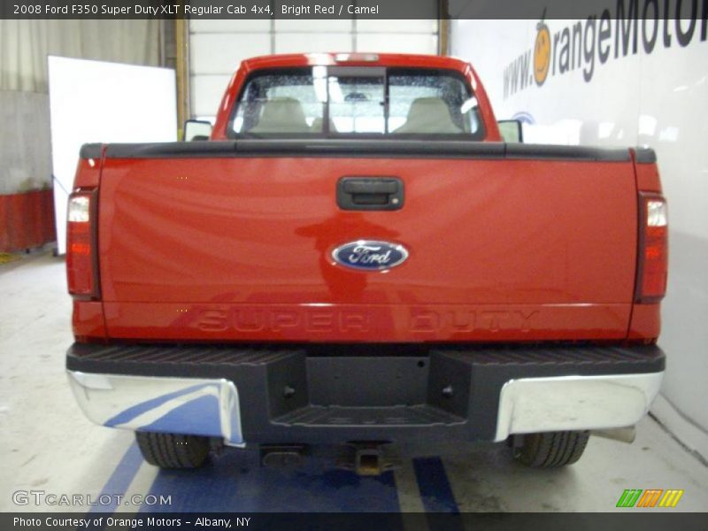 Bright Red / Camel 2008 Ford F350 Super Duty XLT Regular Cab 4x4