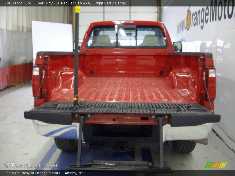 Bright Red / Camel 2008 Ford F350 Super Duty XLT Regular Cab 4x4