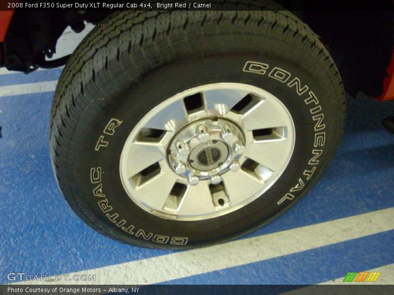 Bright Red / Camel 2008 Ford F350 Super Duty XLT Regular Cab 4x4