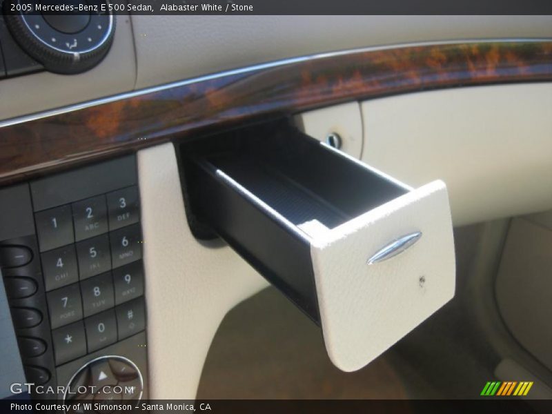 Alabaster White / Stone 2005 Mercedes-Benz E 500 Sedan