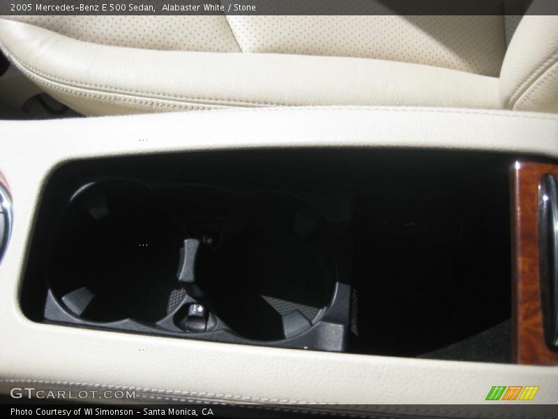 Alabaster White / Stone 2005 Mercedes-Benz E 500 Sedan