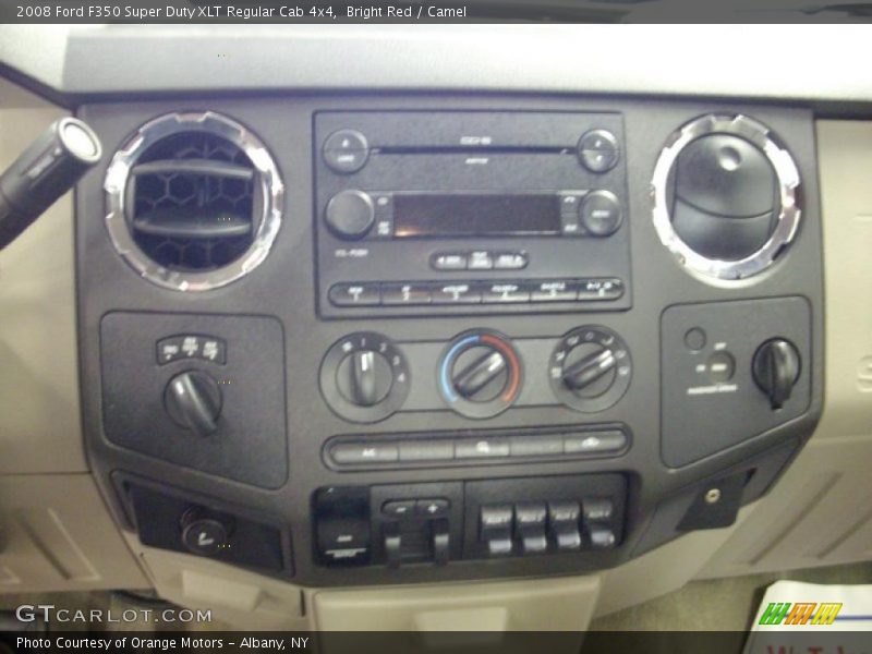 Bright Red / Camel 2008 Ford F350 Super Duty XLT Regular Cab 4x4