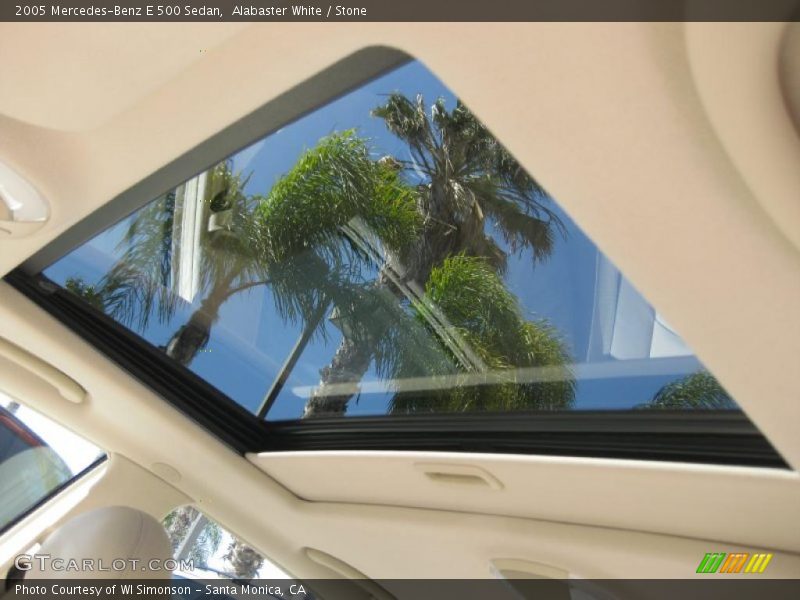 Alabaster White / Stone 2005 Mercedes-Benz E 500 Sedan