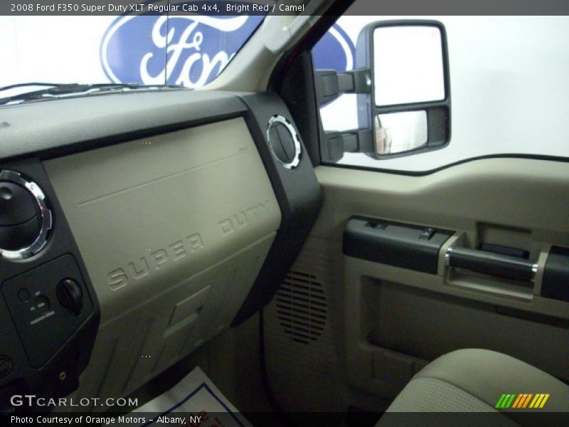 Bright Red / Camel 2008 Ford F350 Super Duty XLT Regular Cab 4x4
