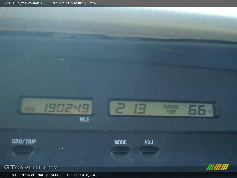 Silver Spruce Metallic / Ivory 2000 Toyota Avalon XL