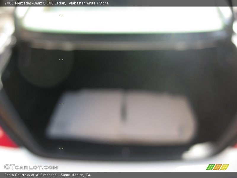 Alabaster White / Stone 2005 Mercedes-Benz E 500 Sedan