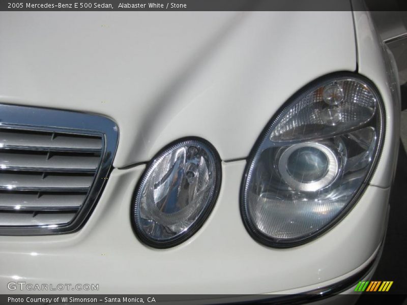 Alabaster White / Stone 2005 Mercedes-Benz E 500 Sedan