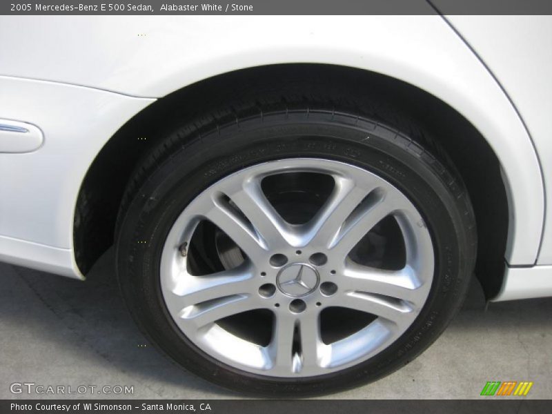 Alabaster White / Stone 2005 Mercedes-Benz E 500 Sedan