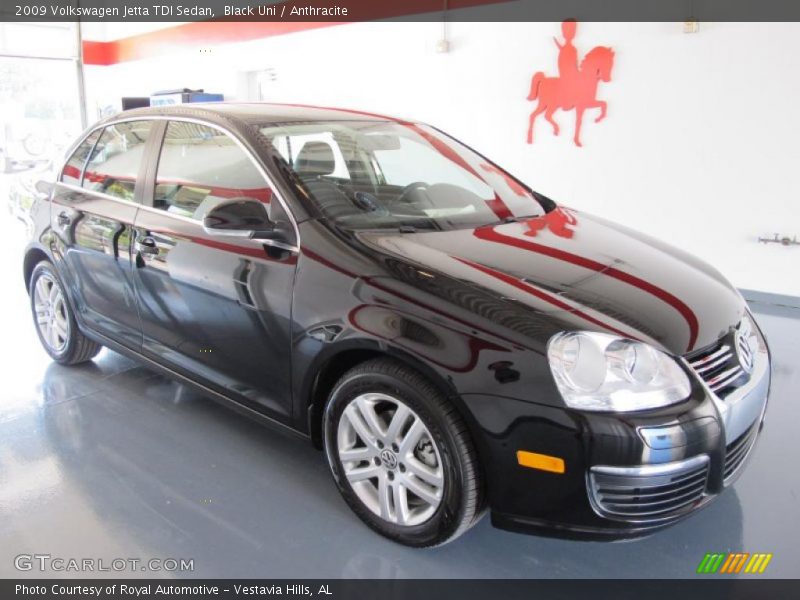 Black Uni / Anthracite 2009 Volkswagen Jetta TDI Sedan