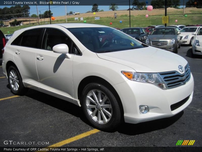 Blizzard White Pearl / Gray 2010 Toyota Venza I4