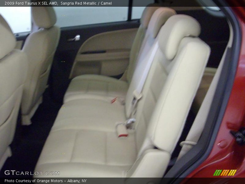Sangria Red Metallic / Camel 2009 Ford Taurus X SEL AWD