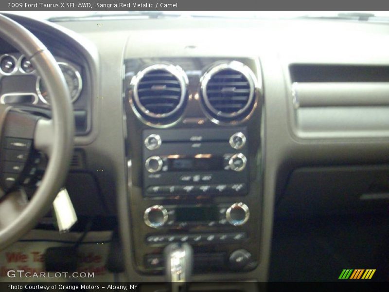 Sangria Red Metallic / Camel 2009 Ford Taurus X SEL AWD