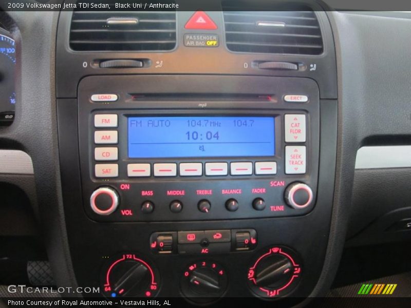 Black Uni / Anthracite 2009 Volkswagen Jetta TDI Sedan