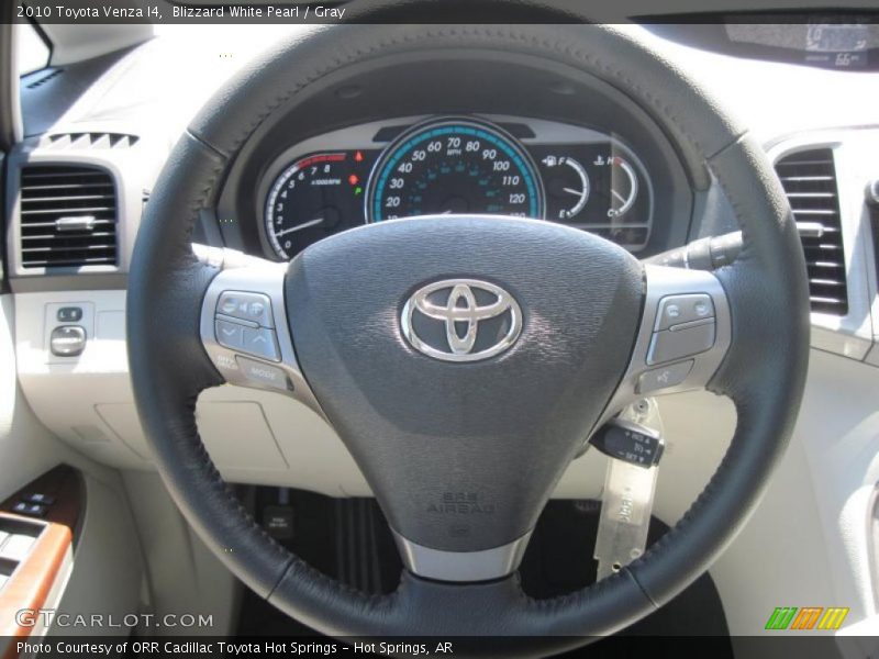 Blizzard White Pearl / Gray 2010 Toyota Venza I4