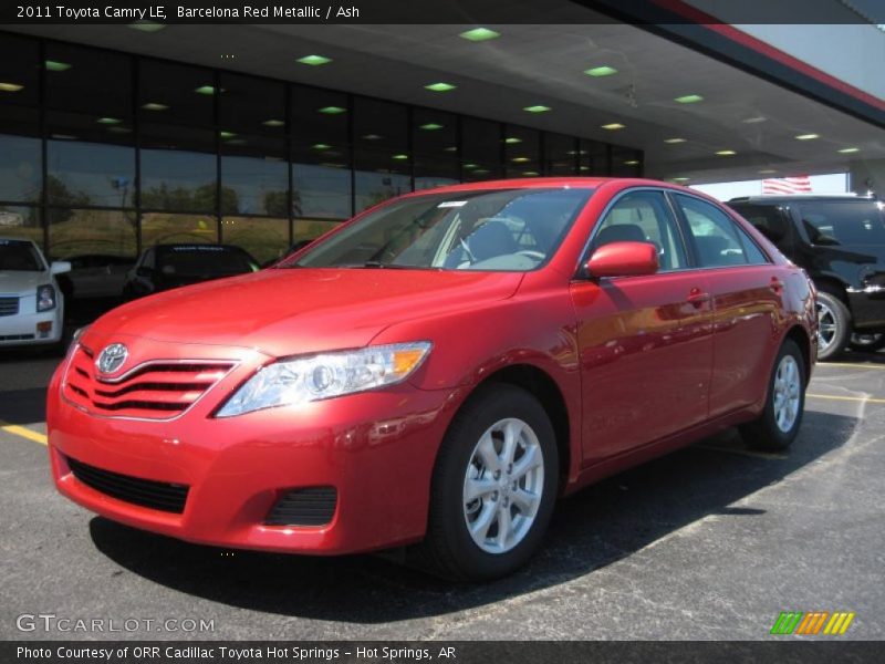 Barcelona Red Metallic / Ash 2011 Toyota Camry LE