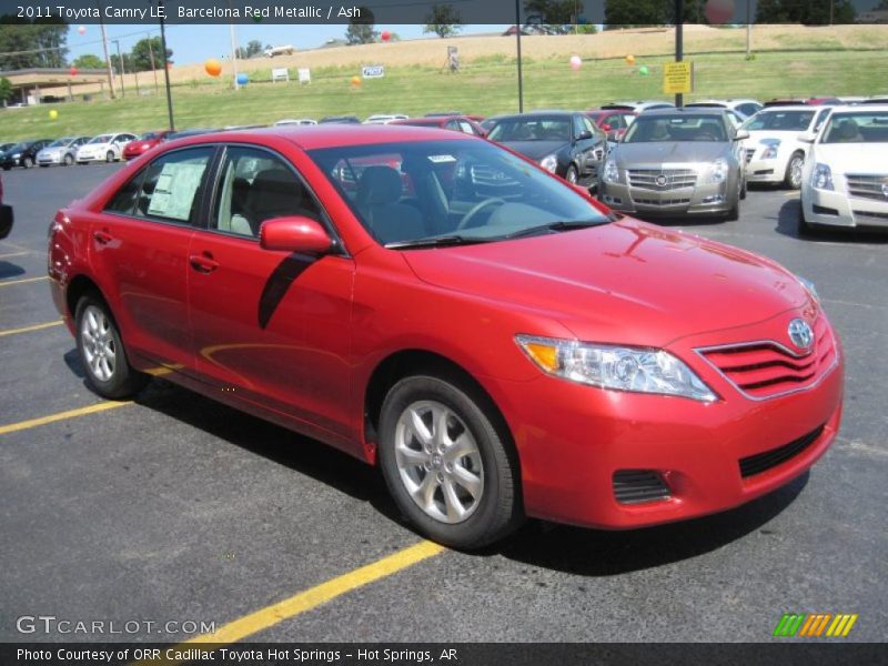 Barcelona Red Metallic / Ash 2011 Toyota Camry LE