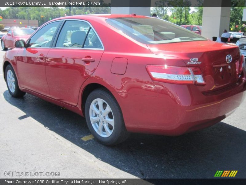 Barcelona Red Metallic / Ash 2011 Toyota Camry LE