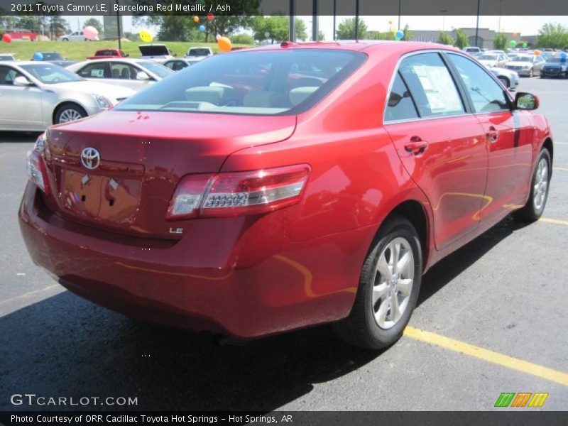 Barcelona Red Metallic / Ash 2011 Toyota Camry LE