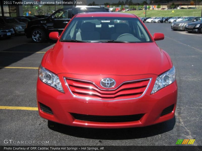 Barcelona Red Metallic / Ash 2011 Toyota Camry LE