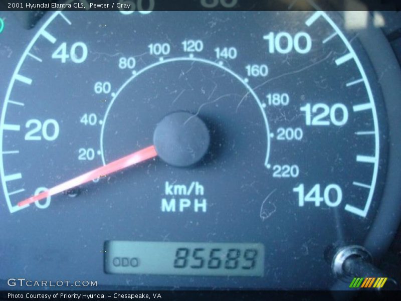 Pewter / Gray 2001 Hyundai Elantra GLS