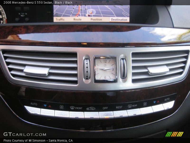 Black / Black 2008 Mercedes-Benz S 550 Sedan