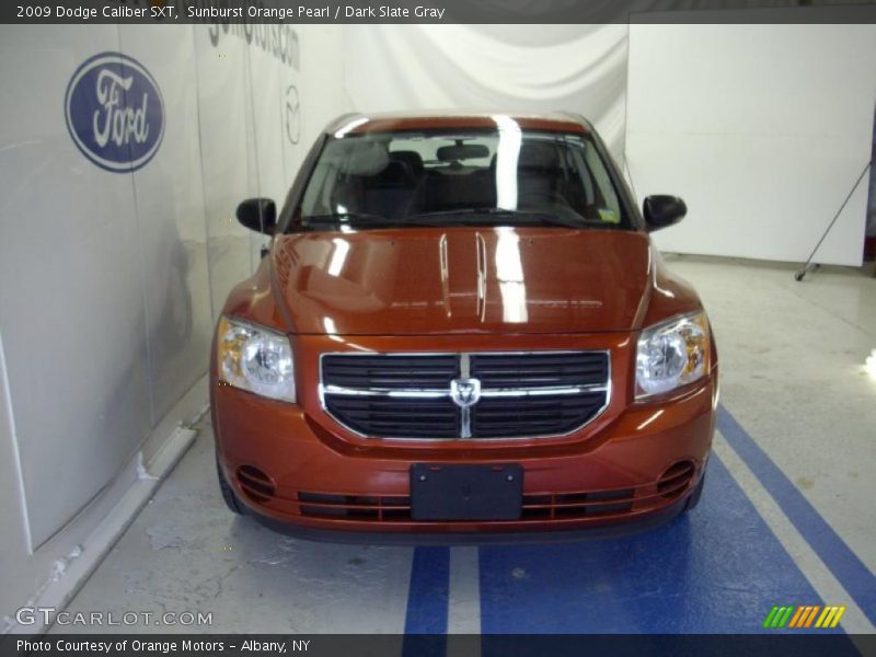 Sunburst Orange Pearl / Dark Slate Gray 2009 Dodge Caliber SXT