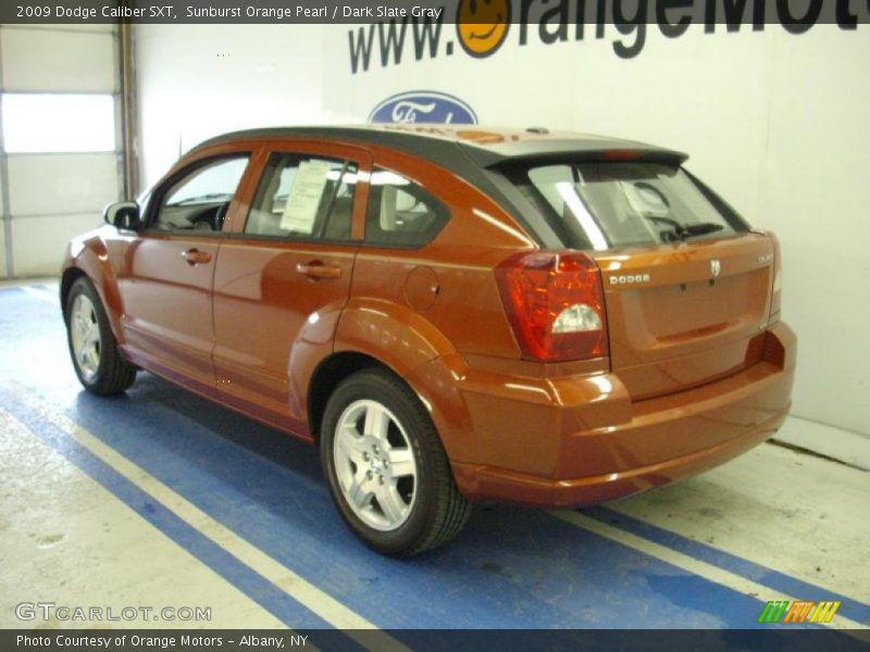 Sunburst Orange Pearl / Dark Slate Gray 2009 Dodge Caliber SXT