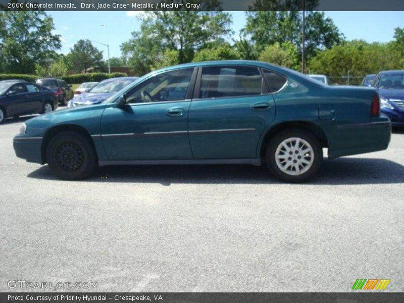 Dark Jade Green Metallic / Medium Gray 2000 Chevrolet Impala