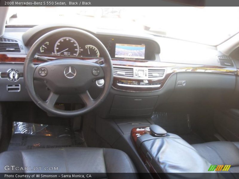 Black / Black 2008 Mercedes-Benz S 550 Sedan