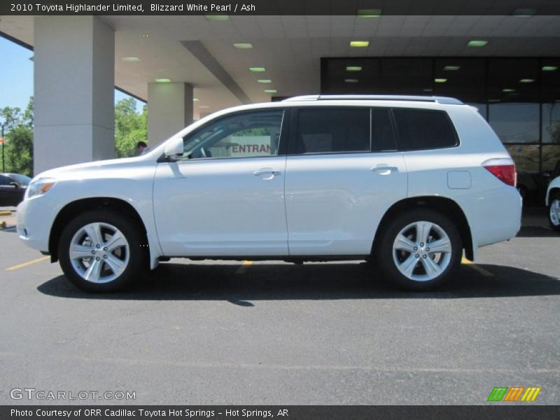 Blizzard White Pearl / Ash 2010 Toyota Highlander Limited