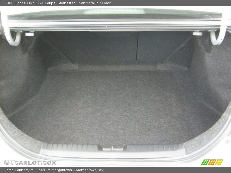 Alabaster Silver Metallic / Black 2008 Honda Civic EX-L Coupe