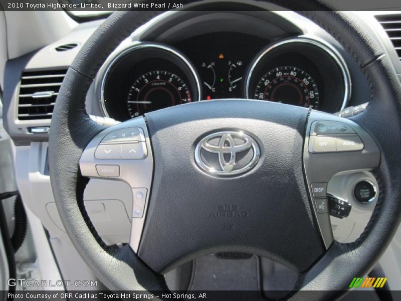 Blizzard White Pearl / Ash 2010 Toyota Highlander Limited
