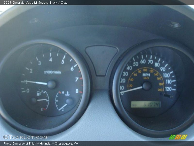Black / Gray 2005 Chevrolet Aveo LT Sedan