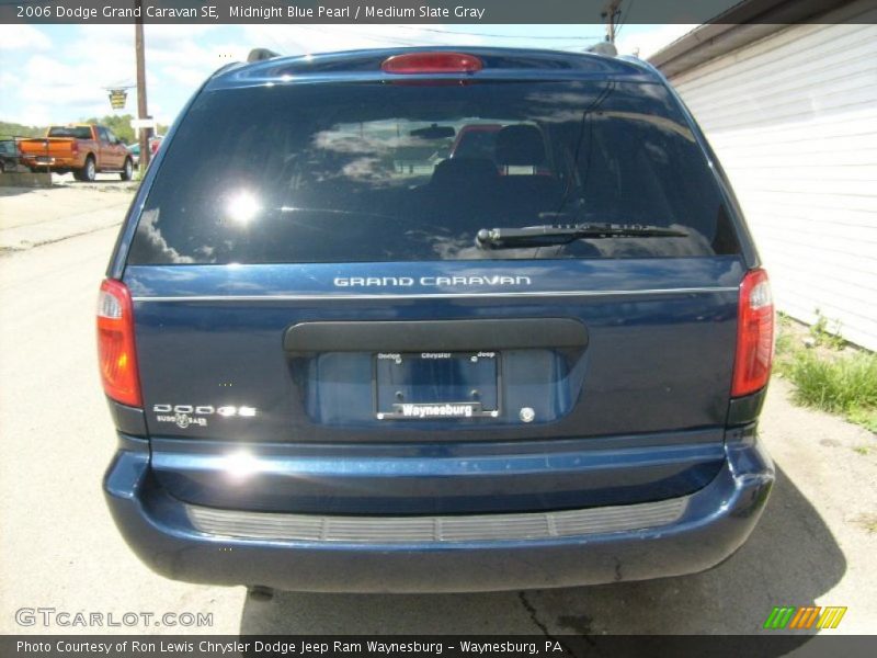 Midnight Blue Pearl / Medium Slate Gray 2006 Dodge Grand Caravan SE