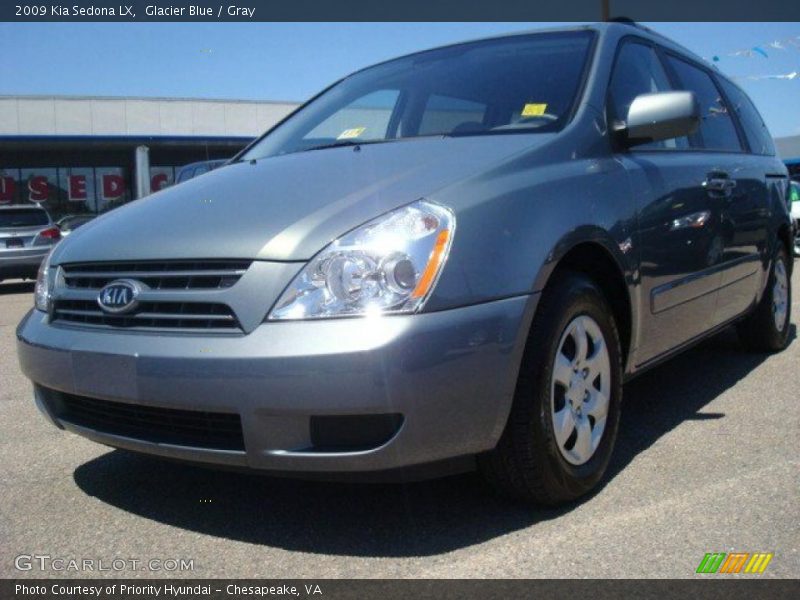 Glacier Blue / Gray 2009 Kia Sedona LX